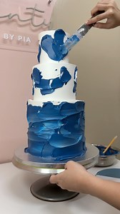 353K views · 4.1K reactions | Royal Blue Wedding Cake  #daintycakesbypia #whippitparin | Dainty Cakes by Pia | Facebook