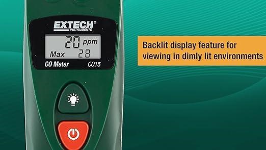 Extech CO15 \u2013 Carbon Monoxide Meter