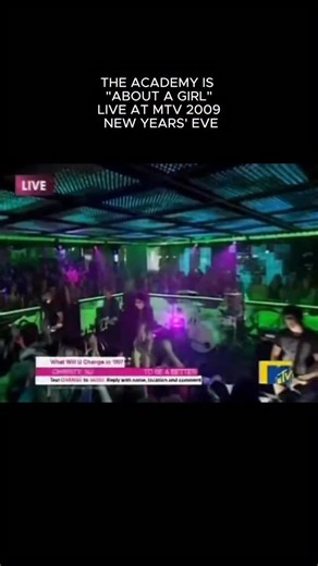 The Academy Is - “About A Girl” LIVE from MTV New Years Eve in 2009… who remembers? | The Academy Is...