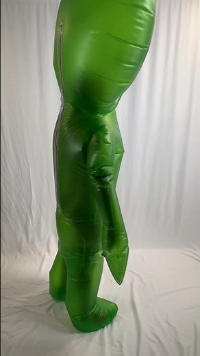 Our new double layered inflatable pvc Alien suit 👽