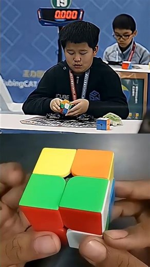 Fastest 2×2 rubics cube solve #shorts