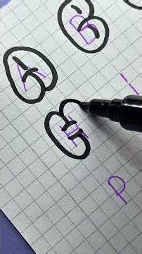 Easy graffiti alphabet tutorial 💜 #asmr #bubbleletters #satisfying #tutorial