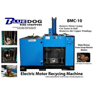 Electric Motor Dismantling Machine for extracting copper