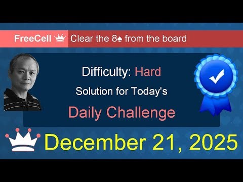 Microsoft Solitaire Collection: FreeCell - Hard - December 21, 2025