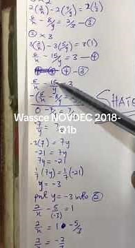 SOLVING SIMULTANEOUS EQUATION USING ELIMINATION METHOD