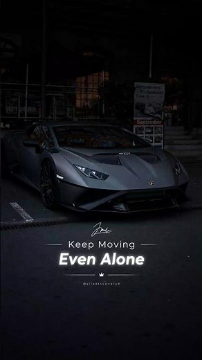 Keep Moving Even Alone | Dark Motivational Wallpaper