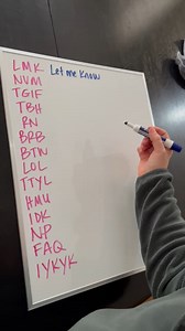 6.2M views · 28K reactions | LMK what you think of this - Your kids will be so impressed if you start using these. Let me know which ones I have missed! #text #texting #talk #acronyms This vide was created by Rebecca JS, Jasgur Crew and Network Media LLC | Jasgur Crew | Facebook