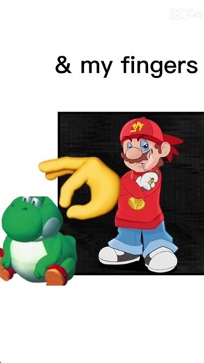 Never bite Gangster Mario