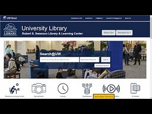 Using the UW-Stout Library Website