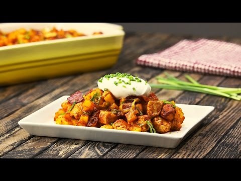 Deze Pittige Aardappelschotel met Kip is gemakkelijk te bereiden en kruidig van smaak