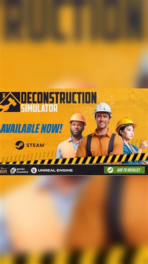 3.8K views · 26 reactions | Deconstruction Simulator is officially available now on Steam!   https://store.steampowered.com/app/2487150/Deconstruction_Simulator Get ready for the ultimate demolition - complete freedom of action and a wide array of contracts to complete. Play today and get ready for spectacular destruction.  | PlayWay | Facebook