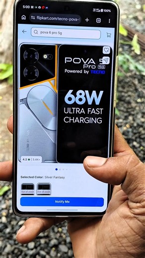 Tecno Pova 5 Pro 5G all-rounder smartphone, best design, great look #shorts #spk