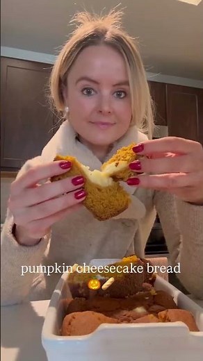 Pumpkin Cream Cheese Bread 🍂 | The Perfect Moist Fall Recipe!