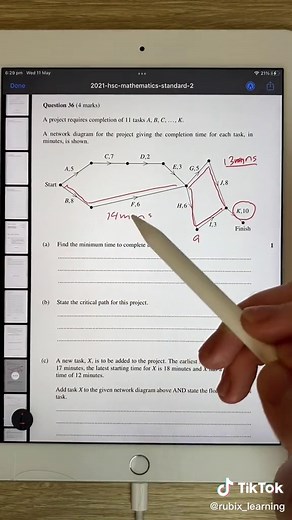 Understanding Networks and Critical Paths in Standard Math