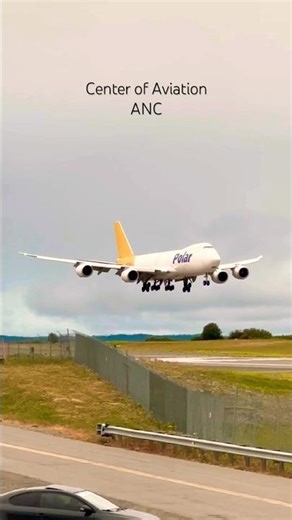 Polar Boeing 747 Landing ANC Plane Spotting