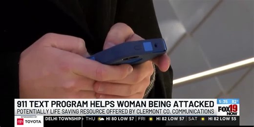 911 text program helps woman being attacked