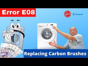 Hoover Vision Hd & Candy Washing Machine E08 Error Fault Code Replace Carbon Brushes