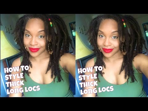 HOW TO: Thick Locs Style | Easy Style for Medium, Long Thick Locs | Loc Journey
