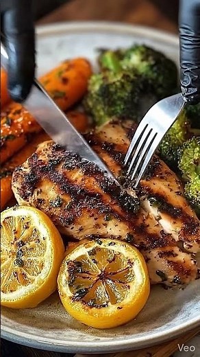 Mediterranean Lemon Herb Chicken #recipe #easyrecipe #healthyeating #veganrecipes #mediterranean