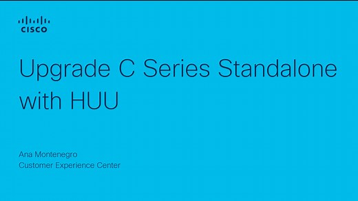 Upgrade a C Series Standalone Using HUU - Cisco Video Portal