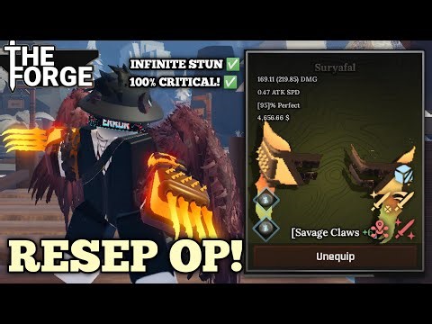 Resep Senjata *BARU* MURAH & OP Musuh Sampai NGGA GERAK di New Cave Update The Forge!