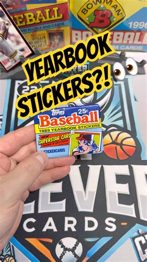1989 Topps Baseball Yearbook Sticker- How did you know what side was the front?!