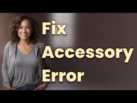 How Can Resetting Fix ‘Accessory Not Supported’ Errors?