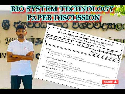 BIO SYSTEM TECHNOLOGY PAPER DISCUSSION | 1 discuss