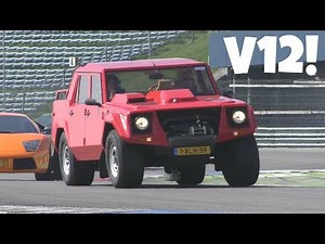 Lamborghini LM002 ON TRACK! V12 Sounds!