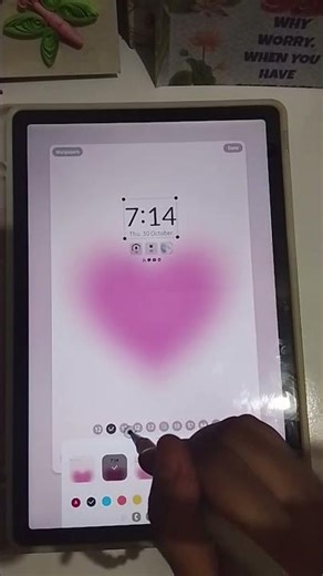 how to make your android tablet aesthetic ✨ #tablet #samsunggalaxy #shorts #aesthetic #trending