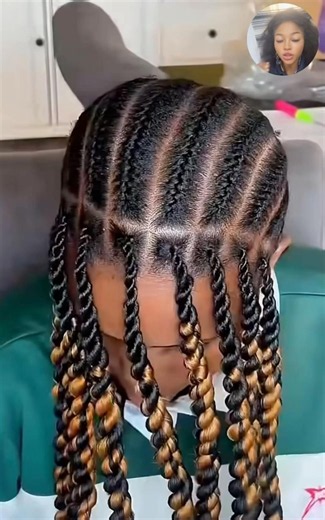 TACKING method is the best for 4c hair 😍🔥 #4chair #braids #tackingmethod