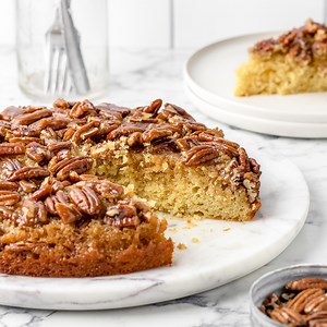Old Fashioned Pecan Upside Down Cake