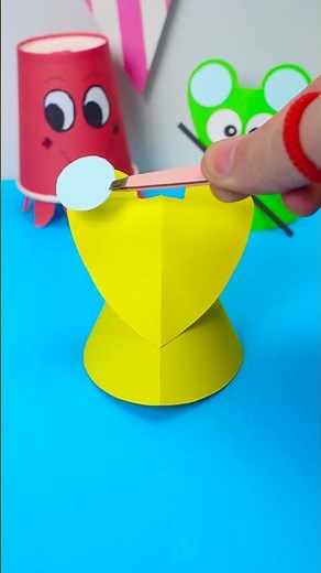 Cute Paper Mice From One Sheet? 🐭📄 #fun #DIYkids