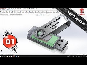 Modeling a USB Flash Drive in solidworks 01