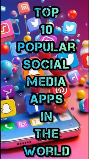 Top 10 Most Popular Social Media Apps in the World 🌍📱 #shorts #top10 #socialmedia