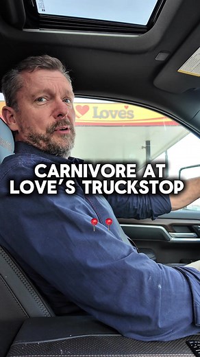 Carnivore at Loves Truckstop 🚚🥩 When you’re on the road it can feel impossible to eat real food… but even at a truck stop you can find solid options. Choose the foods humans are designed to eat. Choose the Proper Human Diet. #CarnivoreDiet #LovesTruckStop #KetoDiet