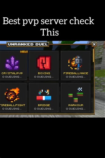 best pvp server #minecraft #shortsfeed