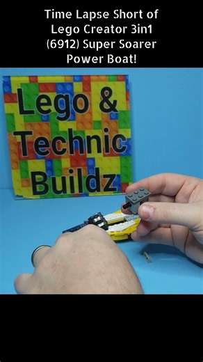 Time Lapse Short of Lego Creator 3in1 (6912) Super Soarer Power Boat!