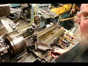 South Bend 9" cutting threads using a follow rest