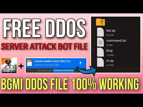 bgmi ddos attack telegram bot file free | bgmi ddos file free | bgmi server hack file
