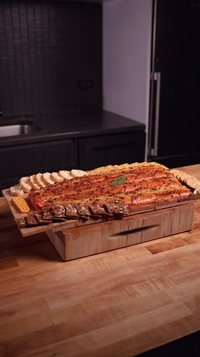 Candied Bacon Salmon Board... People are always surprised when I tell them smoked salmon is one of my favorite things to come off the smoker. All you have to do is season (cure) the day before with salt & brown sugar then smoke over a low temp for stunning results. This is a slightly more advanced variation of smoked salmon but it’s highly flexible. If you don’t have time to “cure” the salmon overnight it will still come out great, or if you have an oven and not a smoker then that totally works 