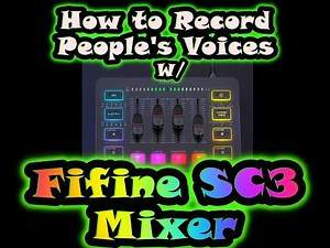 How to Record Sounds with the Fifine AmpliGame SC3
