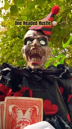 One Headed Henry Hustle. Funny Jump scare Spirit Halloween clown animatronic. #shorts