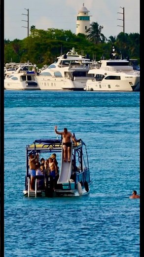 The Haulover Inlet sandbar adult playground 🤪