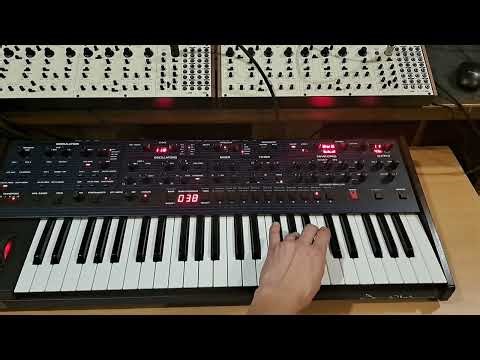 Behringer 2-XM two modules - powerful unison hyper resonant sweep !