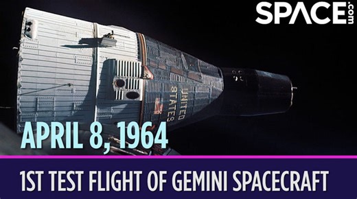 OTD in space - April 8: 1st test flight of Gemini spacecraft