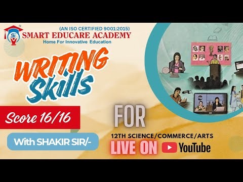English | 12TH SCI/COM/ARTS | Writing Skills | Score 16/16 | Watch till End !!!