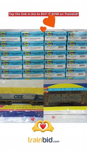 🚂 For Sale on Trainbid - Factory New - Other (C-9) Athearn Tropicana 26pc. set. CSX SD70M Spirit of Tampa. 24-57' Reefers. CSX Caboose. View the listing here: https://trainbid.com/product/train-sets/athearn/athearn-tropicana-26pc-set-csx-sd70m-spirit-of-tampa-24-57-reefers-csx-caboose-69388052f873af58c0317ed8 #Trainbid #ForSale #HOScale #Athearn #AthearnGenesis #TropicanaJuiceTrain #CSX #SD70M #SpiritOfTampa #JuiceTrain #ReeferTrain #57ftReefers #ModelRailroad #ModelTrains #Railfan #FreightCons