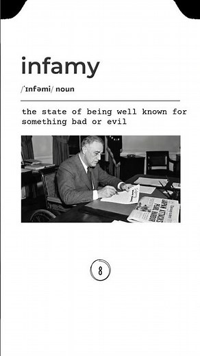 Infamy: The Word That Changed History