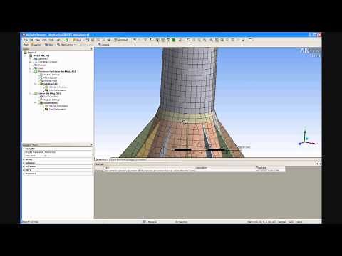 ANSYS 12.1 Tutorial - Non Linear Buckling
